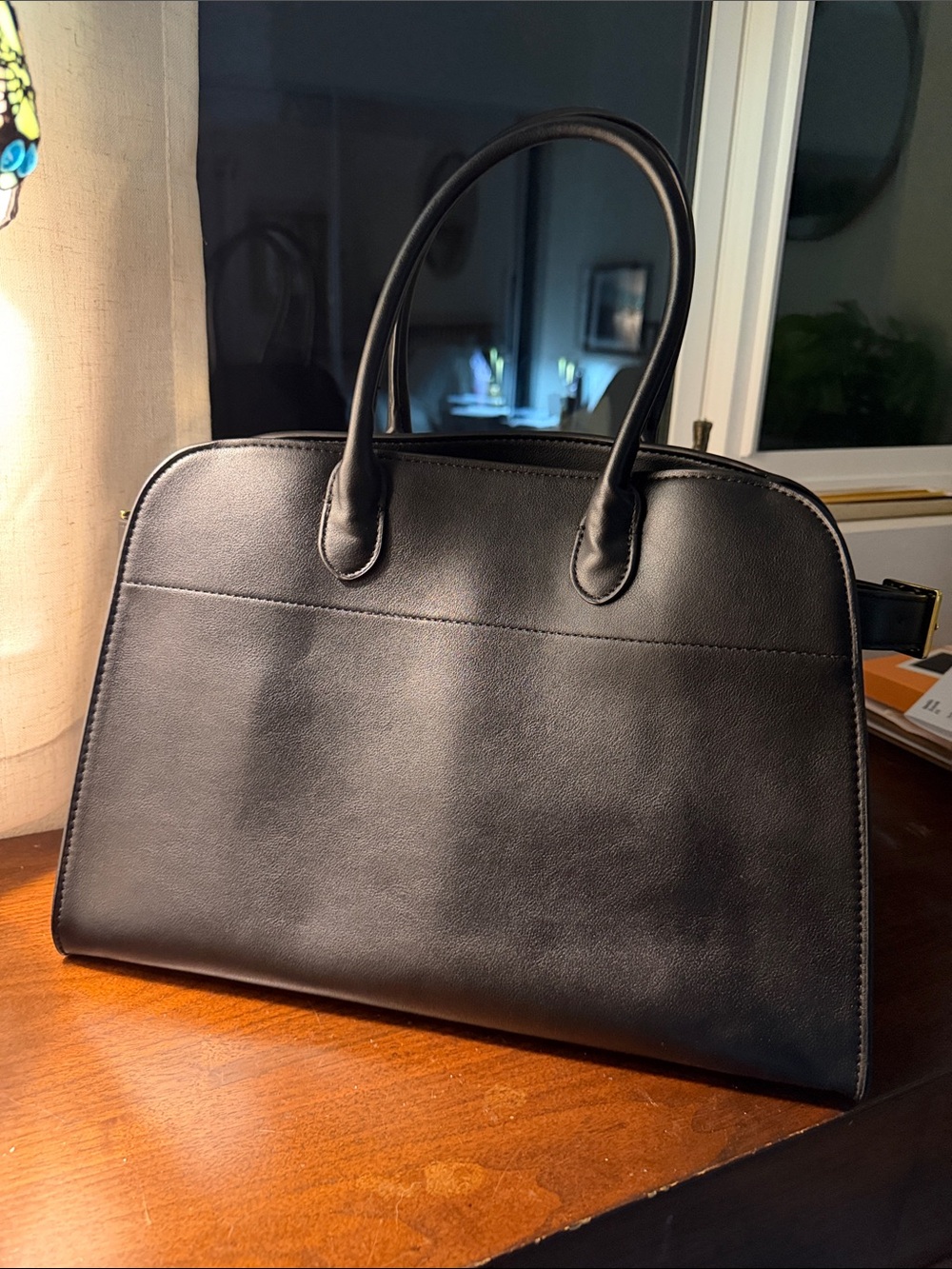 Faux leather Black purse